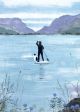 Paddleboarding, Llanberis By Hannah Cole