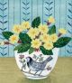 Bird Bowl and Primroses