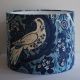  Blue/Blue Handmade Drum Lampshade in St Jude's Doveflight fabric by Mark Hearld