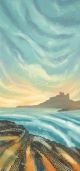 Evening Light, Bamburgh Rebecca Vincent - Greetings Card