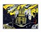 The City Linocut - Colin Moore Art Greeting Card