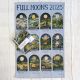 Full Moons 2025 Tea Towel By Driftwood Designs	