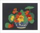 Nasturtiums Woodcut by John Hall Thorpe