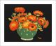 Marigolds  Colour woodcut by John Hall Thorpe