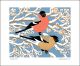 Bullfinches
linocut by Robert Gillmor