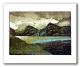 A Soft Day on Llyn Gwynant GREETING CARD BY IAN PHILLIPS LINOCUT ARTIST