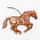 Screenprinted Wooden Decoration - Ginger Horse